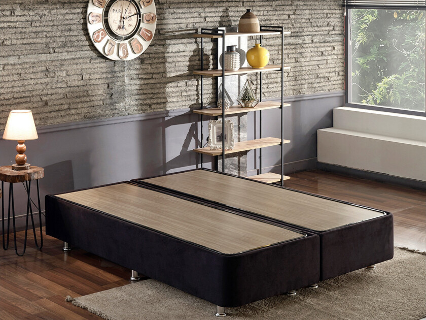 Ryntham Sengeramme Dobbel 140x190 - Svart