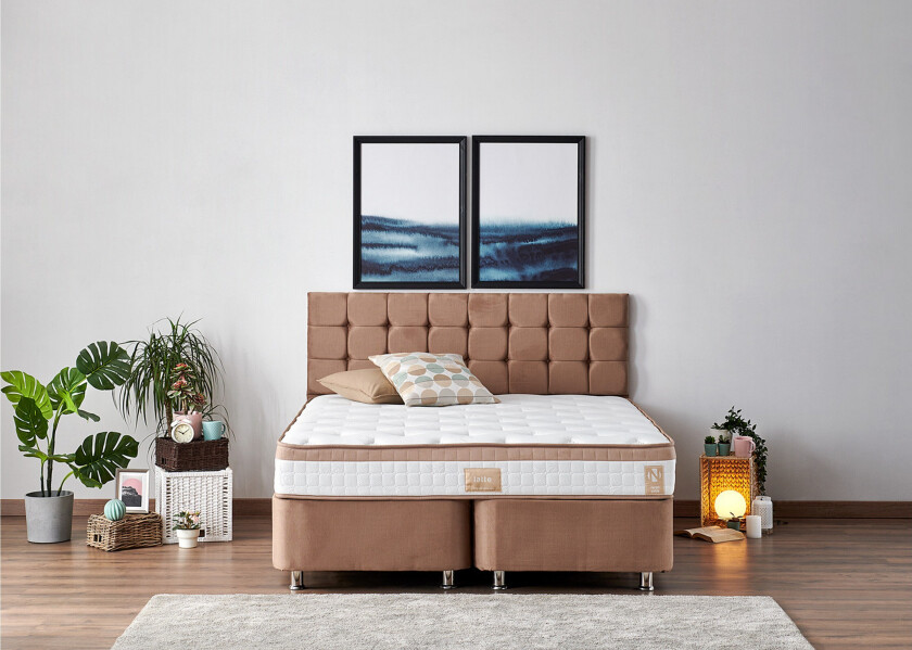 Latrona Kontinentalseng Dobbel 150x200 cm - Lysebrun