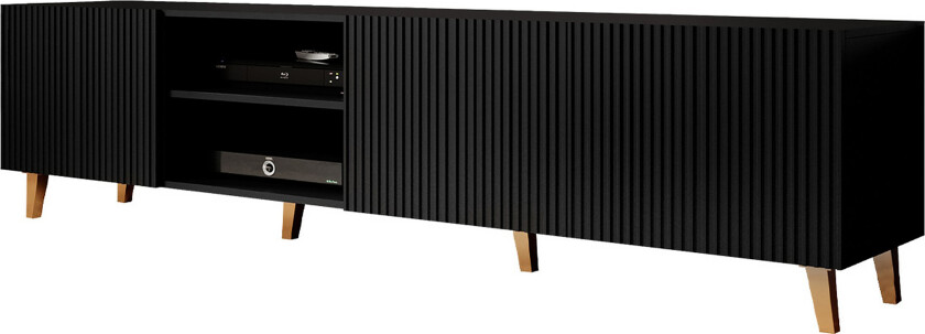 Pafos Tv-benk 40x52x200 cm - Svart