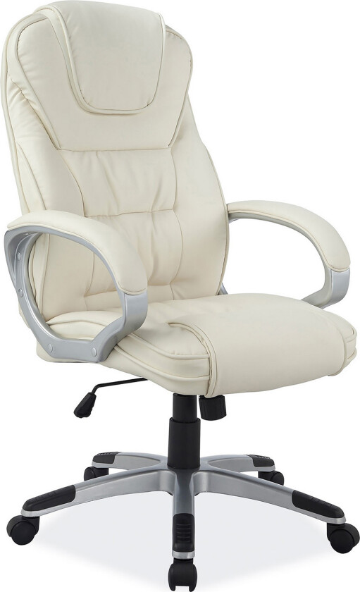 Delafield Kontorstol Justerbar - Kunstlær/Beige