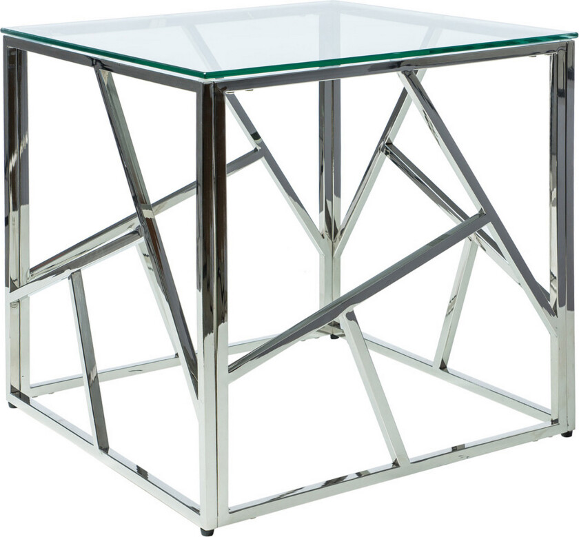 Escadan Sofabord 55 cm - Glass/Silver