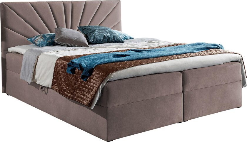 Frusci Kontinentalseng 120x200 + Overmadrass -