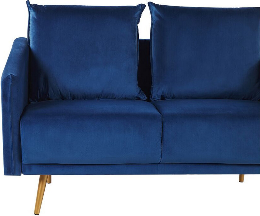 Maurana 2-seters Sofa - Fløyel/Marineblå