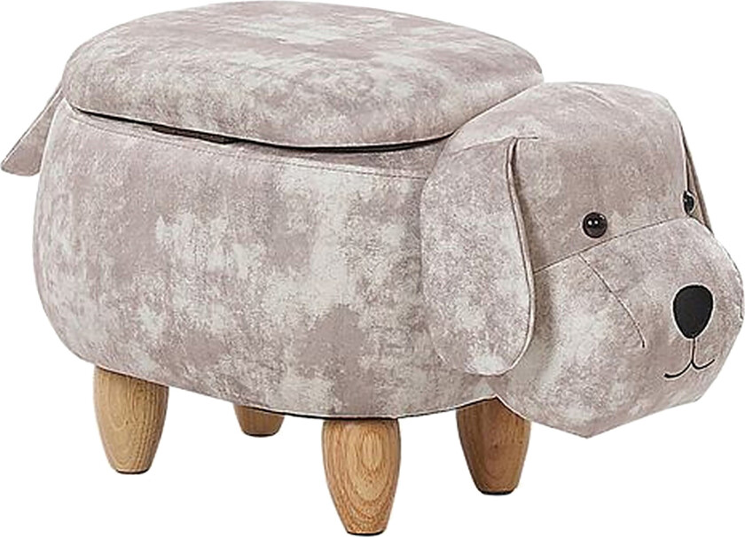 Doggy Sittepuff med Oppbevaring - Beige