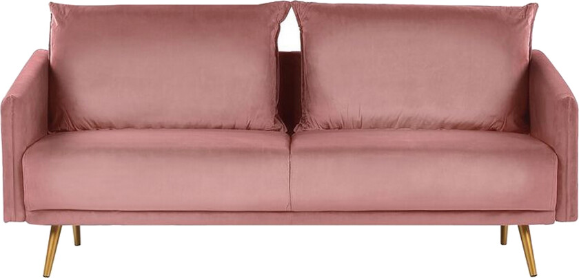 Maurana 3-seters Sofa - Fløyel/Rosa