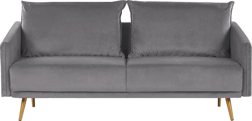 Maurana 3-seters Sofa - Fløyel/Grå