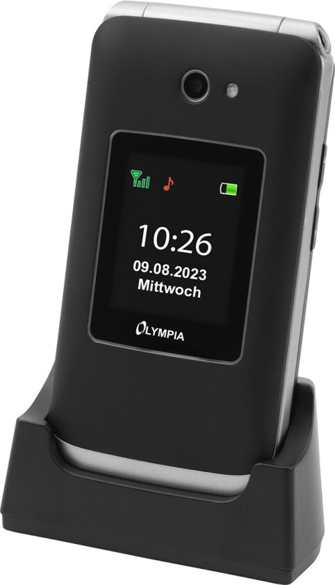 Olympia Vitus 4G mobiltelefon med tastatur - 16GB, USB-C, Bluetooth - Svart