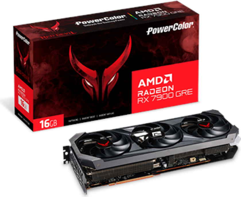 Radeon RX 7900 GRE Red Devil - 16GB GDDR6 RAM - Grafikkort