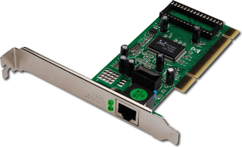 Bilde av DIGITUS PCI-nettverkskort - 1000Mbit, 1xRJ45, 32-bit, Low-Slotb.