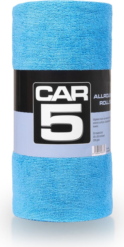 Bilde av Mikrofiberkluter CAR5 Allround Towel Roll, 50-pack, Kun mikrofiberkluter