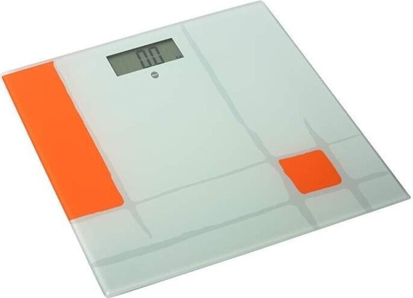 Ultratynn badevekt med LCD, sikkerhetsglass, 150 kg