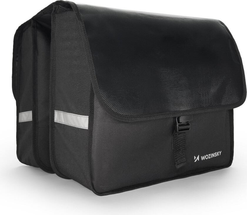 Wozinsky dobbel sykkelveske m/bagasjebærer (28 liter)