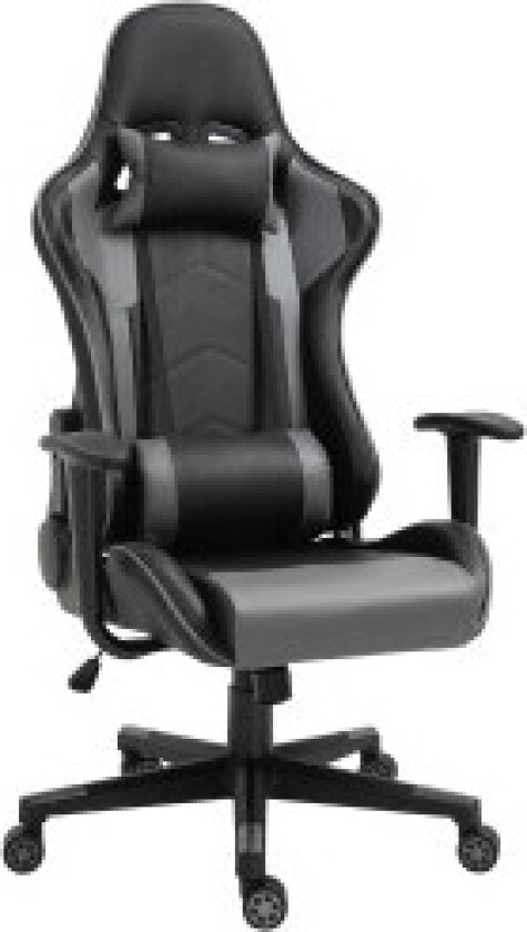 Ergonomic Office Chair Gaming Stol, Snurrstol Laget Av Kunstskinn Og Skum, Svart, 67,5X74X126-136Cm