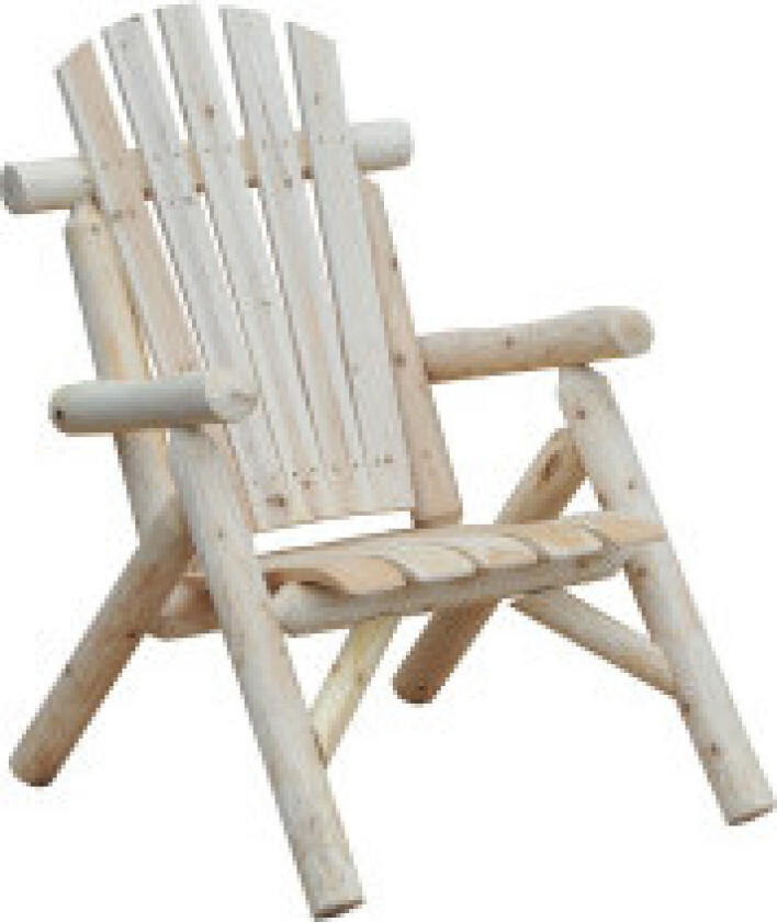 Adirondack Hagestol Hagestol Trestol Høyrygg Med Armlen Naturlig Grantre 83 X 68 X 101 Cm