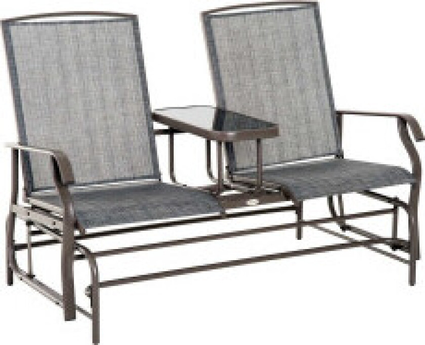 Hagebenk Gyngestol Benk Gyngebenk Hagestol Med Bordswing Benk 2-Seter