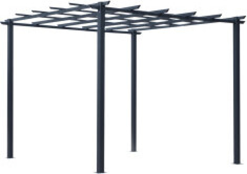 Rose Pavilion Stall Plant Arch Som Espalier, Hagepaviljong, Værbestandig, Metall, Svart, 2,97X2,95X2,3M