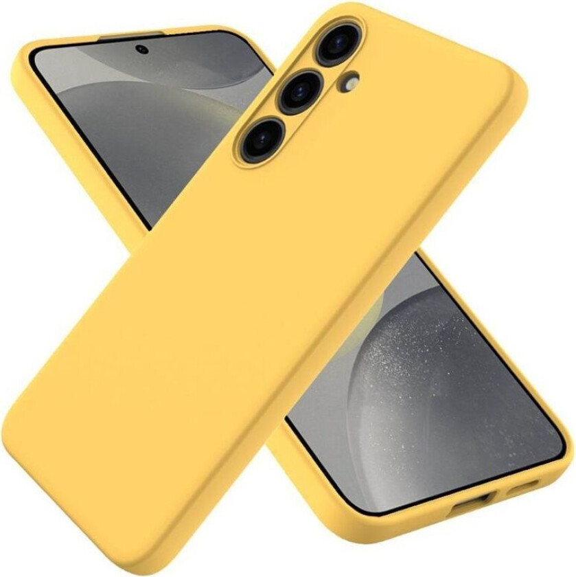Liquid silikondeksel Samsung Galaxy S24 - Gul