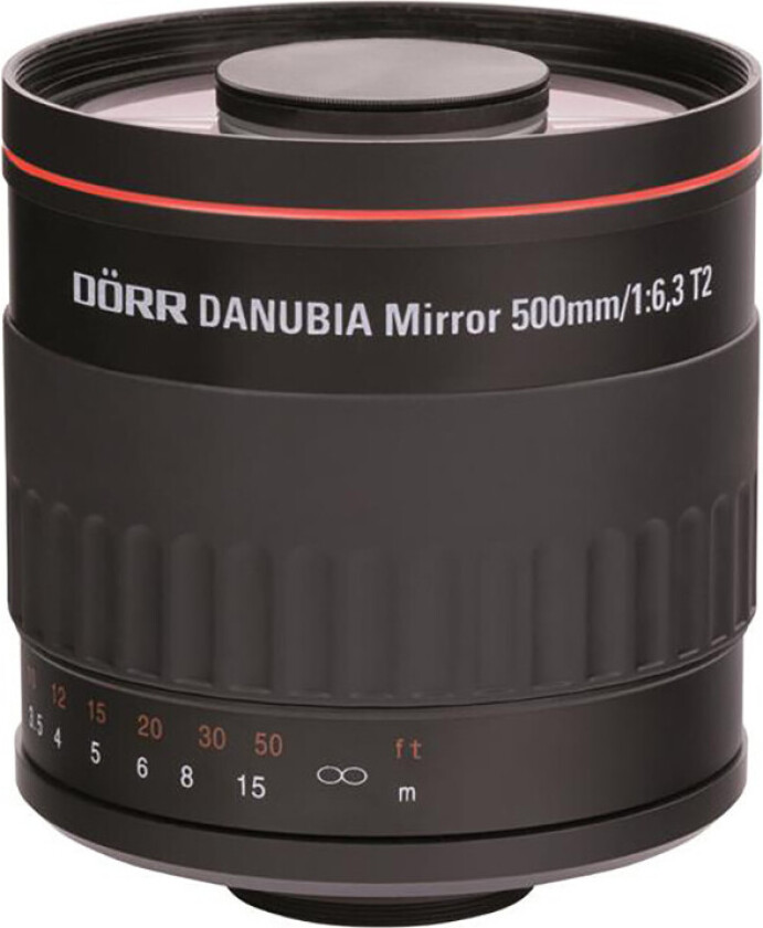 DÃRR speil teleobjektiv - 6,3 zoom, 500 mm, T2-tilkobling, Ã97 mm