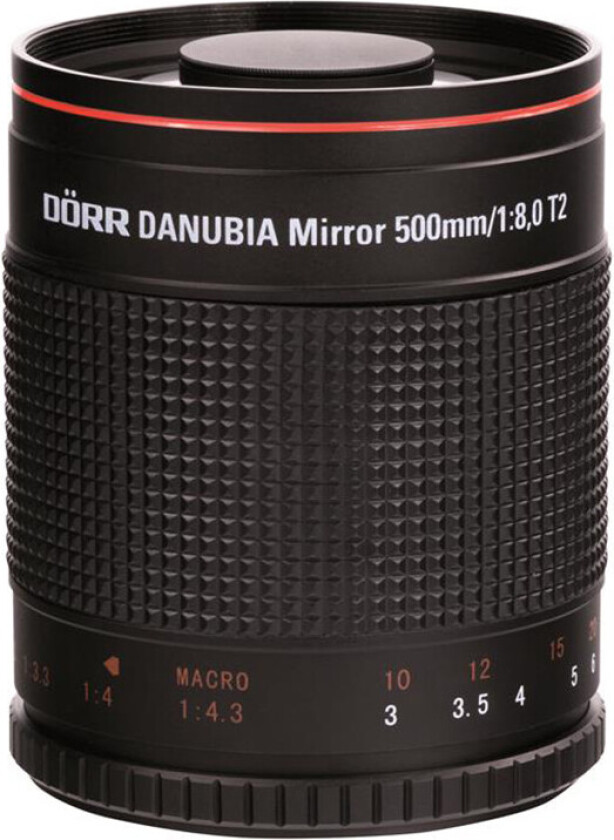 DÃRR speil teleobjektiv - 8,0 zoom, 500 mm, T2-tilkobling, Ã74 mm