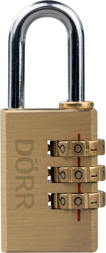 DÃRR hengelås med kode - 28x72x12mm