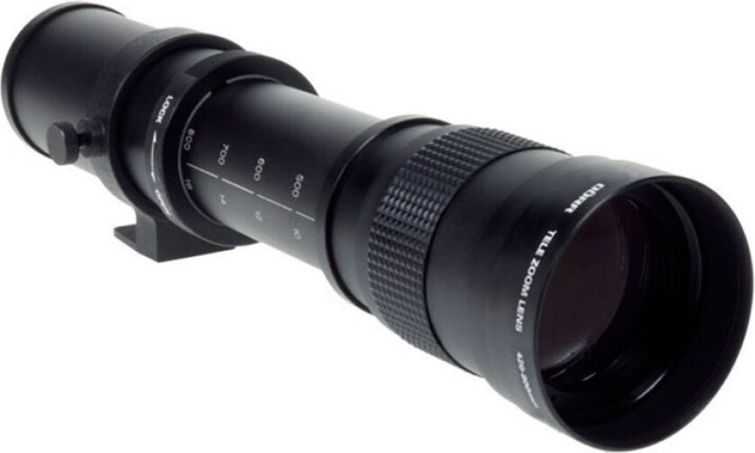 DÃRR zoom teleobjektiv - 8,3 zoom, 420-800 mm, T2-tilkobling, Ã70 mm