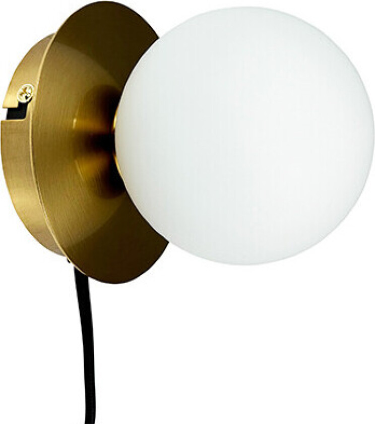 - Sia Vegglampe Opal/Brass