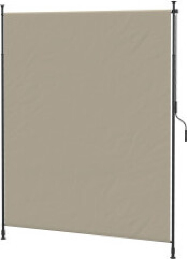 Vertikal Markise, 200 X 292 Cm Vertikal Markise, Uttrekkbar Solskjerming, Justerbar Sidemarkise, Vindbeskyttelse, Aluminium, San
