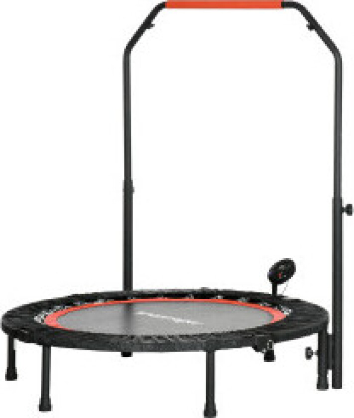Bilde av Mini Trampoline Lcd-Skjerm 102 Cm Fitness Trampoline Med 4-Veis Høydejusterbart Håndtak Opptil 100 Kg