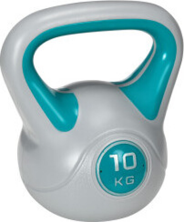 Kettlebell 10 Kg Gulvvennlig Kettlebell For Styrketrening Og Kondisjon, Blå