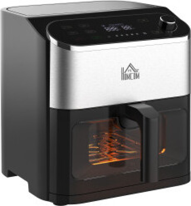 Varmluftfrityrkoker Airfryer Med Berøringsskjerm 6,5 L 1350 W 4 I 1 Designfrityrkoker Med Timer, Visningsvindu, Non-Stick Kurv O