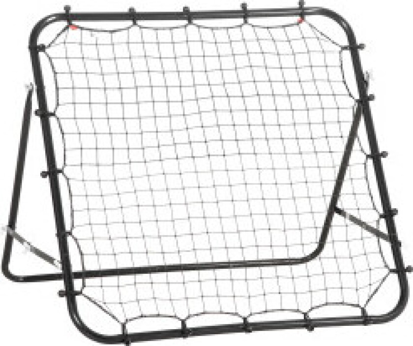 Bilde av Football Rebounder Kickback Goal Rebound Veggnett Laget Av Metallrør+Pe, 96X80X96 Cm, Svart