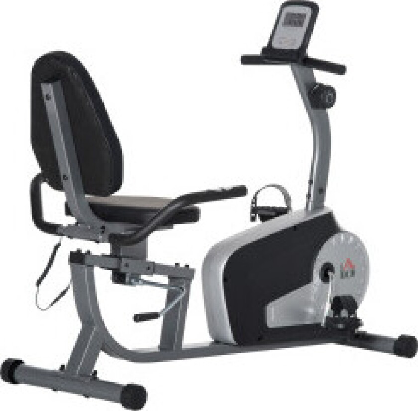 Bilde av Liggende Ergometer Treningssykkel Sykkeltrener Med Lcd-Display, 8-Trinns Justerbar Magnetisk Motstand, Opptil 110 Kg, Stål & Abs