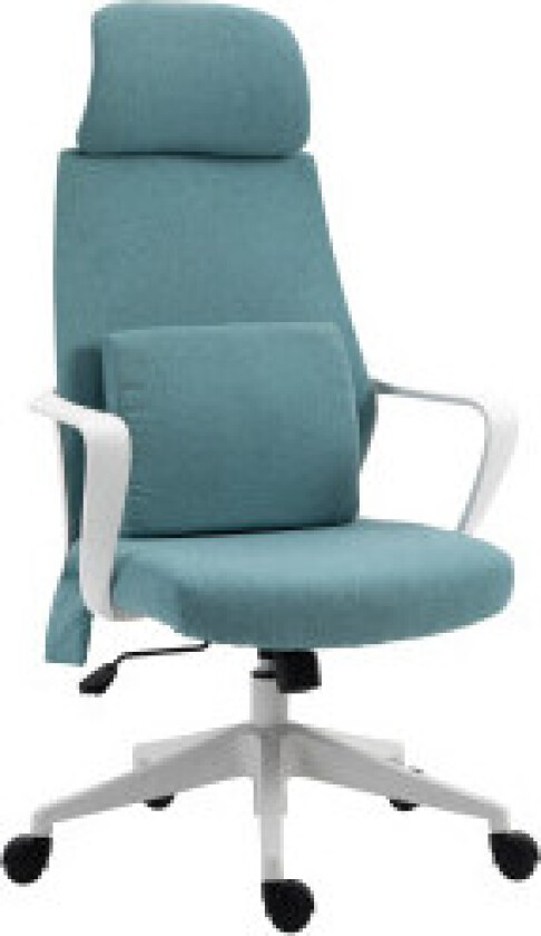 Ergonomic Executive Chair Høydejusterbar, Massasjefunksjon, Gaming Stol, Nylon, Blå, 62X60X114-122Cm