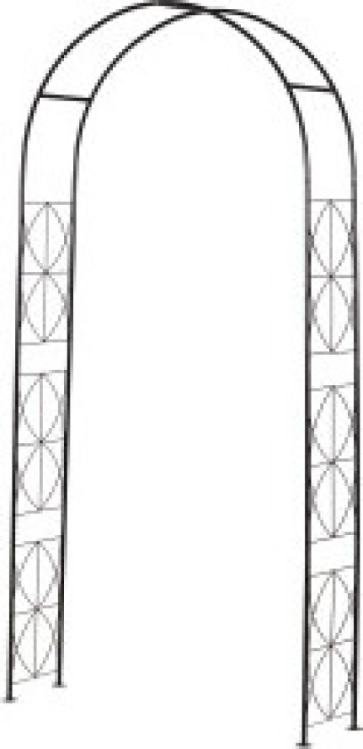 Archway Trellis Plant Bue Trellis Garden Arch Tak Metall Svart 114 X 30 X 230 Cm