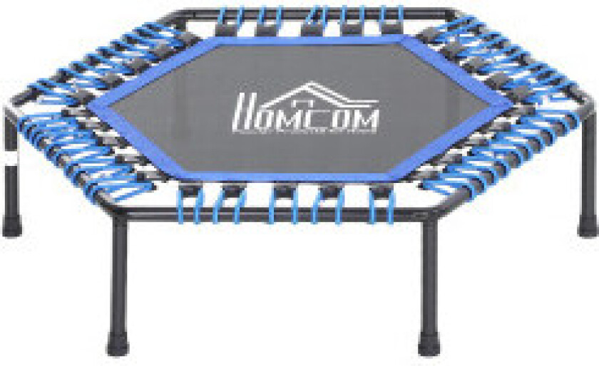 Fitness Trampoline, Trampoline For Yoga, Hagetrampolin, Stål + Pp, Blå, Ø105 X 26H Cm