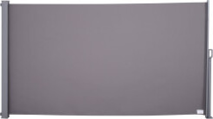 Sidemarkise, Personvern Og Solbeskyttelse, Sidegardin, Polyester, Grå, 3 X 1,6 M