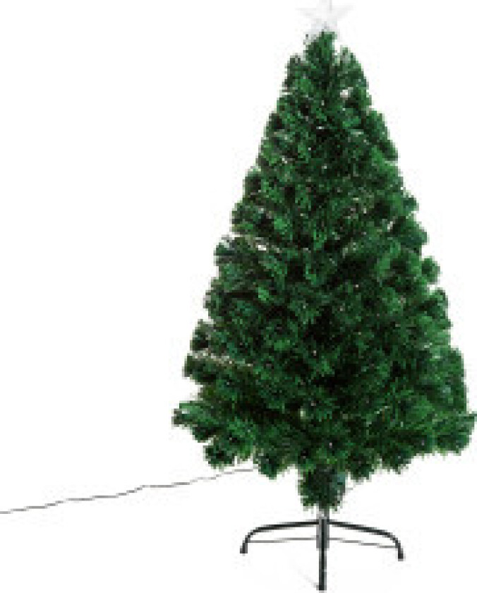 Juletre Kunstig Juletre Led Lys Fiber 120 Cm