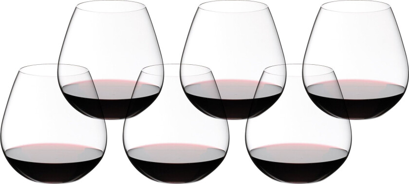 O Wine Tumbler Pinot Noir/Nebbiolo vinglass 6-pakning 20-årsjubileum