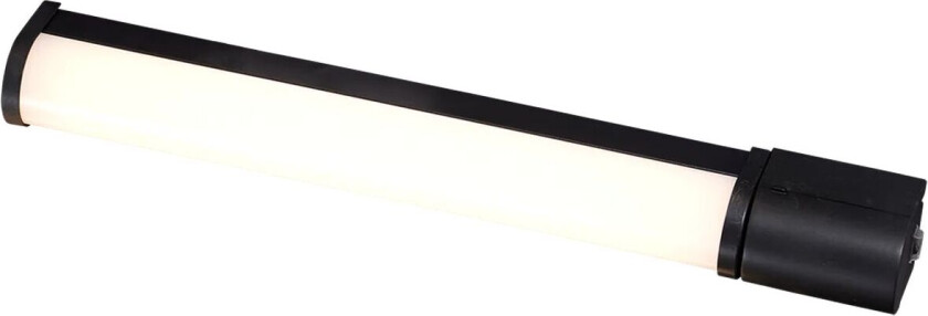 Cleo vegglampe med stikkontakt for baderom 6W IP44 3000 Kelvin - 49 cm - Svart
