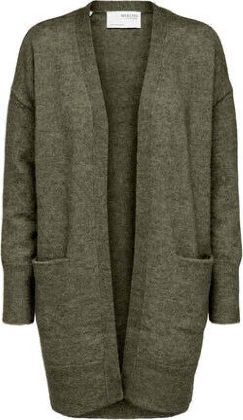 Lulu New Ls Knit Long Cardigan - Kalamata Melange XS