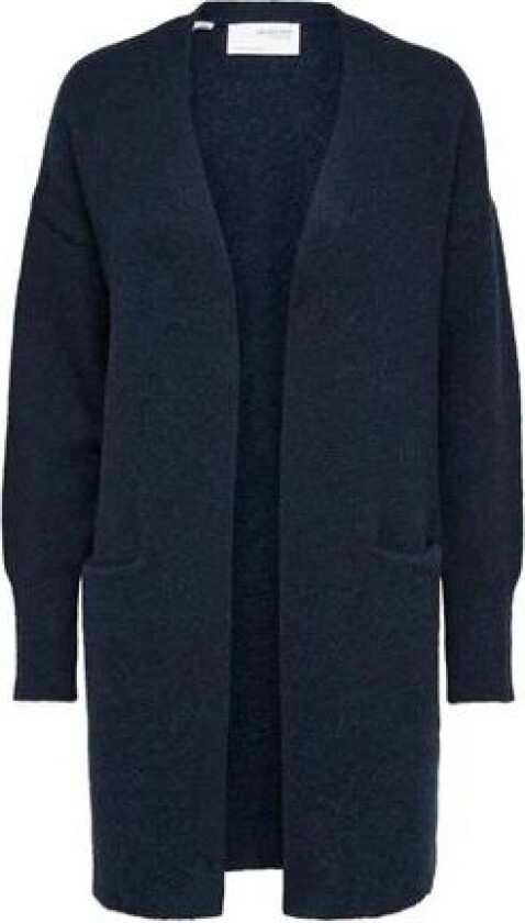 Lulu New Ls Knit Long Cardigan - Dark Sapphire S