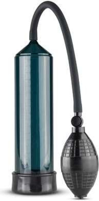 Penispumpe med klemball - Svart