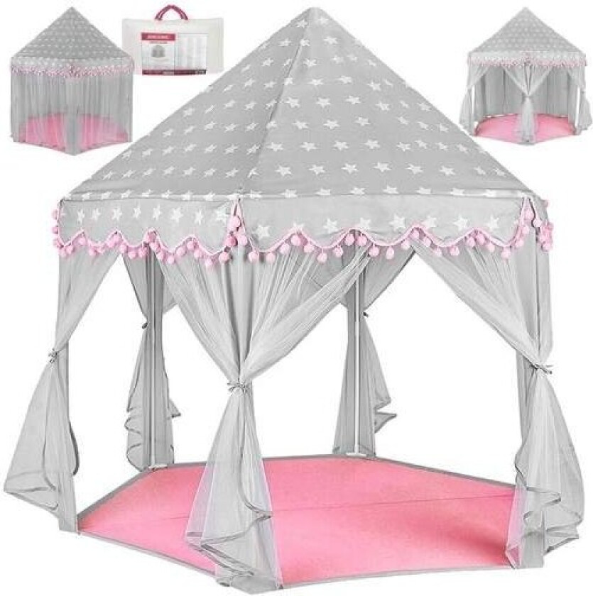 Barnetelt grå og rosa Kruzzel 23476