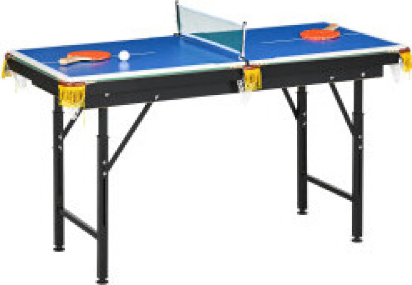 Bilde av Multigame Spill Bord 2-I-1 Multifunksjonell Bordtennis Biljard Tilbehør Barn Tenåringer Voksne Stål 140X63X60-80Cm Grønn