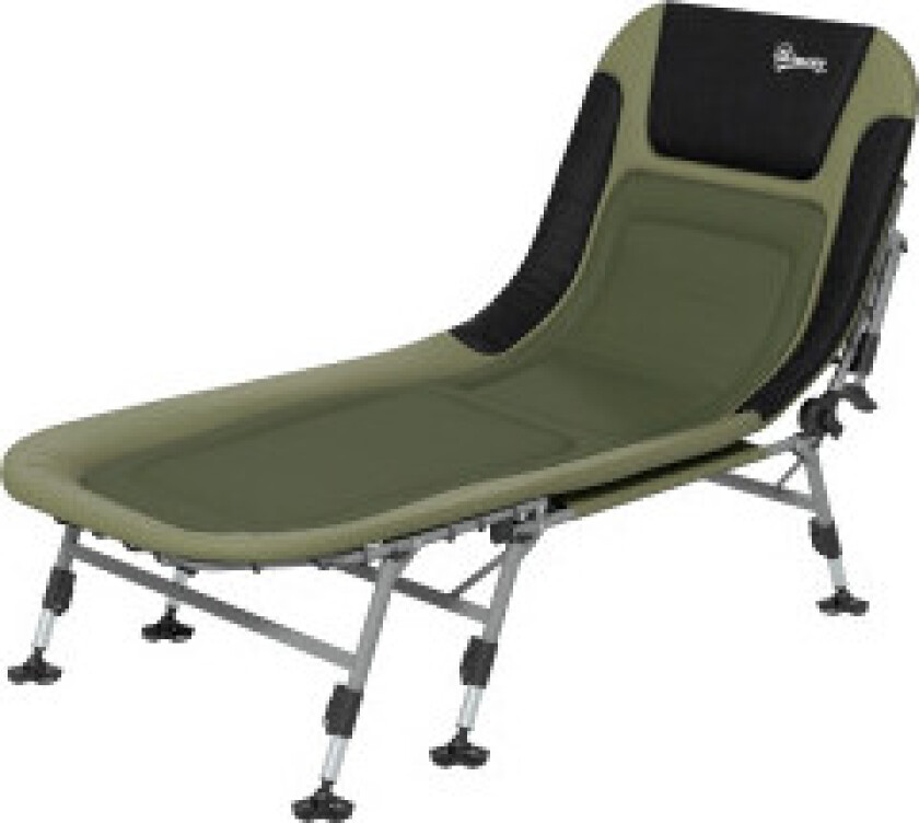 Bilde av Campingseng, Sammenleggbar Feltseng, Justerbar Reiseseng, Sammenleggbar Seng Opptil 180 Kg, For Utendørs Bruk, Oxford, Grønn