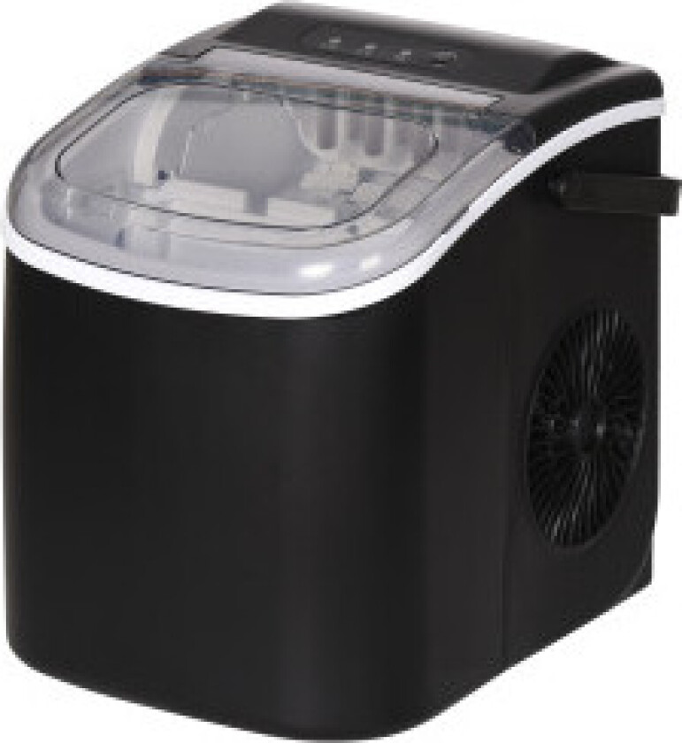Isbitmaskin Isbitmaskin 9 Terninger Klare På 6-12 Minutter, 12 Kg/24 H, Vannstasjon Med 1,3 L Vanntank, Svart
