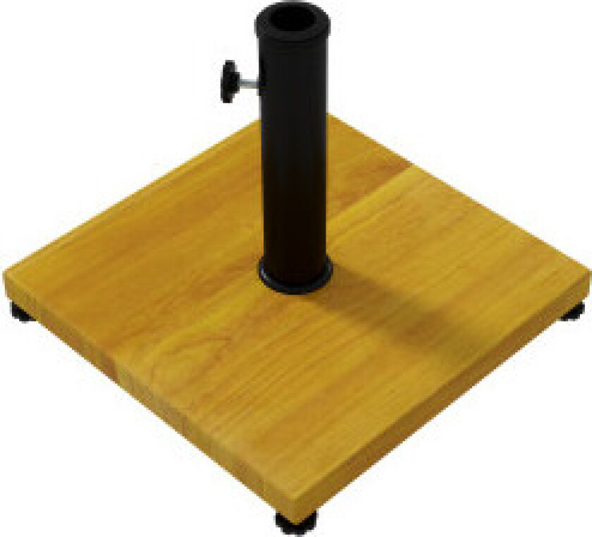 Parasollstativ 25 Kg Parasollfot Med Justerbare Fotputer, Med Trelook For Stangdiameter Ø34/38/48 Mm, Sement, Gul