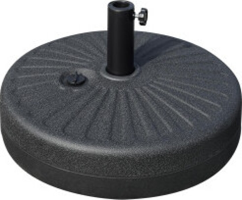 Bilde av Parasollfot 22 Kg, For Ø38/48 Mm Parasoll, Sement, Sort, Ø51 X 12H Cm