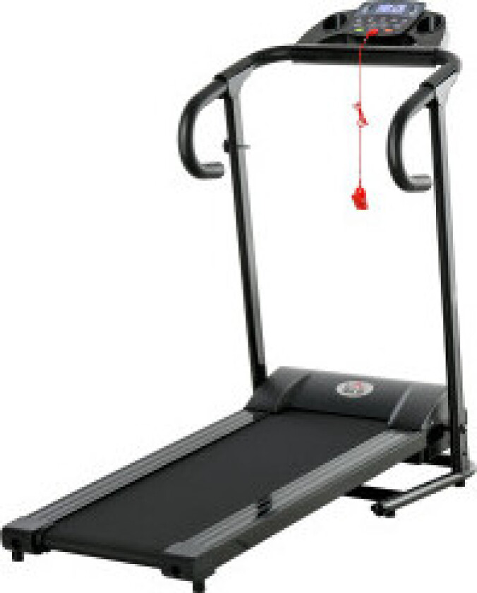 Tredemølle Sammenleggbar Elektrisk 500W 0,8-10Km/T Lcd-Skjerm Mobiltelefonholder Svart 123X62X117Cm