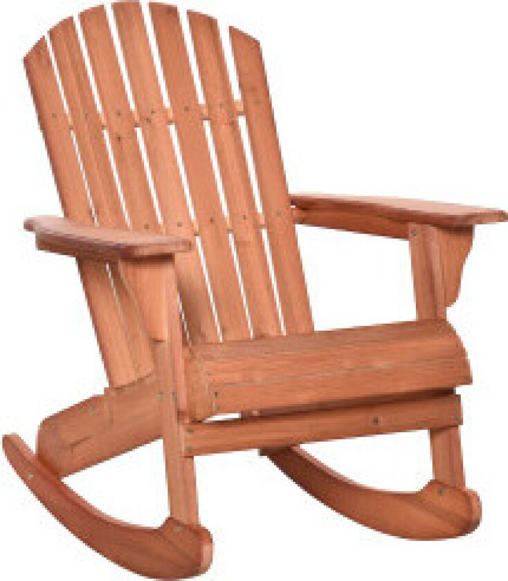 Adirondack Hagestol Gyngestol Gyngestol Hagestol Hagemøbler Balkongstol Naturlig 77 X 94 X 97 Cm
